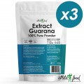 Atletic Food Экстракт Гуараны 100% Pure Extract Guarana Powder - 300 грамм (3 шт по 100 г)